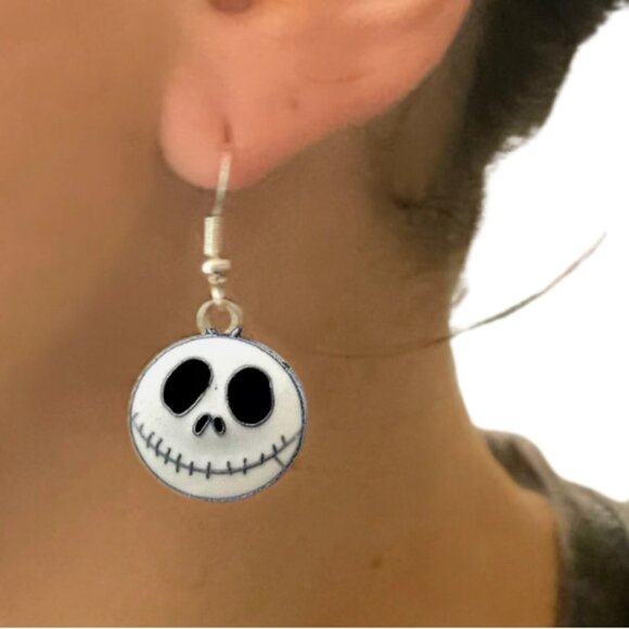 JACK SKELLINGTON DANGLE EARRINGS - Picture 2 of 4